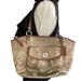 Coach Bags | Coach Khaki Leah Signature Stars & Flowers Tote Purse | Color: Brown/Tan | Size: 15” X 10” X 4”