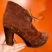 Madewell Shoes | 09 - Madewell 1937 Footwear Suede Platform Ankle Boots Sz 8 Euc | Color: Brown | Size: 8