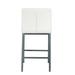 Latitude Run® High Counter Stool Metal Legs Upholstered/Metal in White | 35.83 H x 14.96 W x 17.72 D in | Wayfair 5F9B5586DC2B42AFAC9C352B630F5629