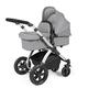 Ickle Bubba Stomp Luxe All-in-One I-Size Travel System with Isofix Base (Stratus) - Silver/Pearl Grey/Black