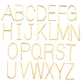 Breloque alphabet en acier inoxydable pour collier et pendentif 26 lettres de l'alphabet grande