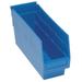 QUANTUM STORAGE SYSTEMS QSB801BL Shelf Storage Bin, Blue, Polypropylene, 11 5/8