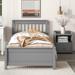 Full/Twin Size Platform Bed with Headboard and Nightstand