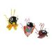 Metal Insect Flower Pot Hanger Ble Bee Ladybug Butterfly (Set Of 3) - 4.75 X 3.75 X 4.25 inches