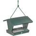 Birds Choice 8.5" Color Pop Collection Recycled Plastic Hanging Hopper 2-Sided Bird Feeder Metal | 8.5 H x 10.25 W x 13 D in | Wayfair CPHF200-GL