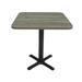 Factory Direct Partners 30" L Square Breakroom Table Metal in Gray/Black | 30 H x 30 W x 30 D in | Wayfair 13376-280