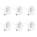 Infibrite 6 Inch 4000K Remodel or New Construction IC LED Retrofit Recessed Lighting Kit in White | 6 W in | Wayfair IB-006-4-12W-WF-6PK
