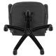 Inbox Zero Adjustabe Faux Leather Swiveling PC & Racing Game Chair Faux Leather in Black | 24.75 W x 26.25 D in | Wayfair
