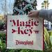 Disney Bags | Disneyland Magic Key Tote Bag | Color: Cream/Red | Size: Os