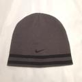 Nike Accessories | Nike Boys Youth Beanie Charcoal Gray/Black Swoosh Reversible Beanie Hat- Osfm. | Color: Black/Gray | Size: Osb