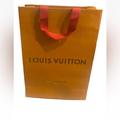 Louis Vuitton Storage & Organization | Louis Vuitton Gold Logo Empty Shopping Bag 14”X9.75” | Color: Orange | Size: Os