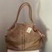 Free People Bags | Free People Tan Leather Bag | Color: Cream/Tan | Size: 17’ X 14’