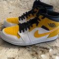 Nike Shoes | Authentic White/University Gold-Black Brand New Without Box. Never Been Worn | Color: Black/Gold | Size: 10