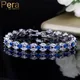 Pera – Bracelets Royal de Tennis pour femmes bijoux de fête grande Marquise pierre de zircone