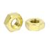 M8 Brass Finished Metric Hex Nut Fastener Brass Tone 10pcs