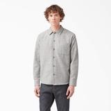 Dickies Men's 1922 Long Sleeve Shirt - Rinsed Silver Size L (HL27)