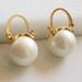 Kate Spade Jewelry | Kate Spade New York Pearl Pendant Earrings | Color: Gold/White | Size: Os