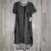 Lularoe Dresses | Carly Dress By Lularoe In Black & White Paisleys Size S (6-8) | Color: Black/White | Size: S