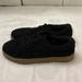 American Eagle Outfitters Shoes | American Eagle Black Fuzzy Sherpa Sneakers | Color: Black/Tan | Size: 8