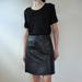 Burberry Dresses | $695 Burberry Brit T-Shirt Top Leather Skirt Dress, Size 4 | Color: Black | Size: 4