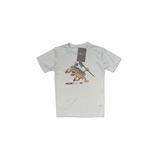 FLOW SOCIETY Short Sleeve T-Shirt: Gray Print Tops - Kids Boy's Size X-Small