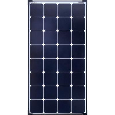Solarmodul OFFGRIDTEC "SPR-100 120W 12V High-End Solarpanel", schwarz (baumarkt), Solarmodule, extrem wiederstandsfähiges ESG-Glas