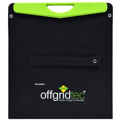 OFFGRIDTEC Solarmodul "100W Hardcover Solartasche und 2x 2A USB Anschluss" Solarmodule schwarz (baumarkt) Solartechnik