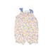 Carter's Short Sleeve Outfit: Pink Floral Tops - Size 6 Month
