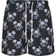 Badeshorts URBAN CLASSICS "Herren Pattern Swim Shorts" Gr. XL, US-Größen, rosa (black, rose) Herren Badehosen Badeshorts