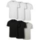 T-Shirt URBAN CLASSICS "Urban Classics Herren Basic Tee 6-Pack" Gr. 5XL, schwarz-weiß (white, black, grey) Herren Shirts T-Shirts