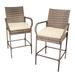 46" Patio Bar Stool with Cushion Set of 2