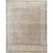 NuStory Hand Knotted One of a Kind New Age 8' x 10' Silk Area Rug in Cream/Gray/Pink - 8' x 10'