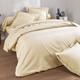 Housse de couette 240x220 beige sable en coton