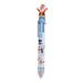 Fridja 6 Color Cute Cartoon Christmas Ballpoint Pen Retractable Christmas Multicolor Ballpoint Pens Retractable Christmas Pens Santa Snowman Writing Pens for Christmas Office School