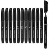 Mr. Pen- Permanent Markers 12 Pack Black Fine Tip Black Markers Marker Set Fine Tip Markers Black Permanent Markers Permanent Markers Black Colors