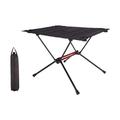 Aluminum Folding Camping Table Portable Compact Camp Table Lightweight Picnic Table with Carry Bag for Hiking BBQ Fishing and Travel Can Roll Up Black