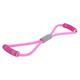 Flat Latex Elastic Resistance Band for Resistance Training Pilates and Physical Therapy (Pink)