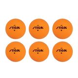STIGA 1-Star Orange Table Tennis Balls (6 Pack)