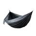 Camping Hammock Double Portable Hammocks with Straps Lightweight Nylon Parachute Hammocks for Backpacking Travel Beach Backyard Patio Hiking Gray