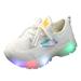 fvwitlyh Kids Tennis Shoes Girls Run Shoes Girls Breathable Children Baby Boys Led Mesh Luminous Sport Shoes for 1 Year Old Girl