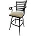 Outdoor Patio Extra Tall Spectator Swivel Bar Stool 35 - Jenna