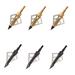 12 pcs Archery Arrow Head Black Broadheads 100gr 3 Blades Steel Arrowheads for Outdoor Archery Hunting