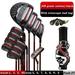 PGM Mo Eyes 12 Piece Set of Complete Titanium Golf Clubs(with Bag) Mens and Womens Super Rebound Golf High-end Professional Set