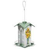 Nature s Way Country Cottage Metal Gazebo Bird Feeder 1.56 QT Green