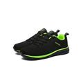 Woobling Mens Sneakers for Jogging Workout Fitness Lightweight Breathable Slip On Gym Athletic Tennis Shoes Black Green 8