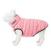 Hugo & Hudson Reversible Dog Puffer Jacket Coat - Light Pink & Grey - M47