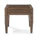 Crosley Furniture Capella Modern PE Wicker / Rattan Outdoor Side Table in Brown