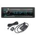 Kenwood KMM-BT732HD Bluetooth HD radio Ft & Rear USB DIN Media Receiver (No CD) with a Sirius XM SXV300v1 Connect Vehicle Tuner Kit for Satellite Radio