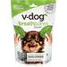 V-dog Vegan Breathbones Mini Dog Chew Treats 8 Ounce with Superfoods Minis Brown