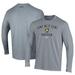 Men's Under Armour Gray Army Black Knights Soccer Arch Over Performance Long Sleeve T-Shirt